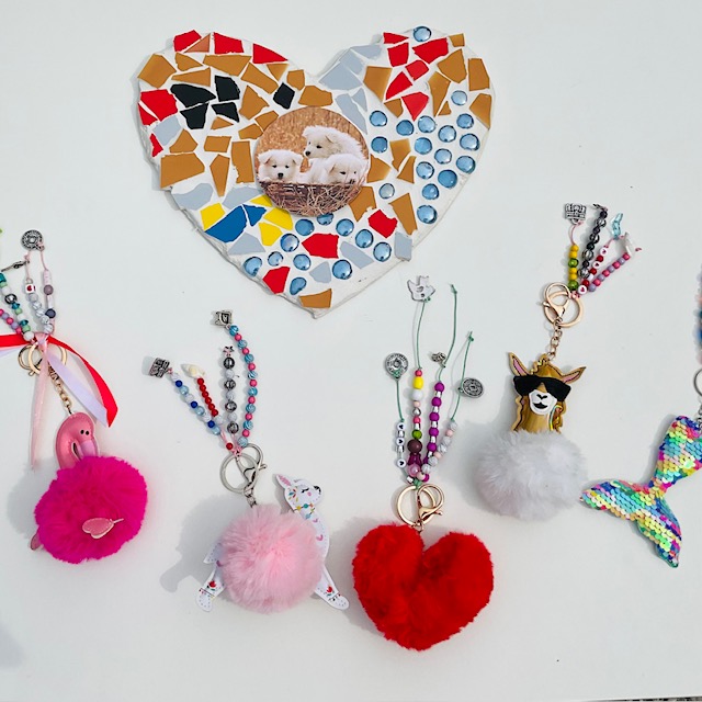 Maak een mozaek en een sleutelhanger op je feestje 